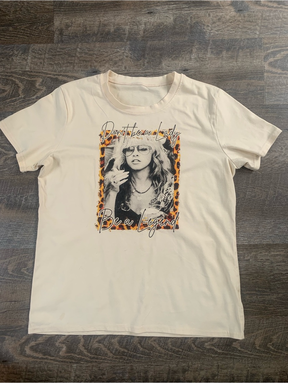 Stevie Nicks 'Be a Legend' Graphic Women's Tee in Cream